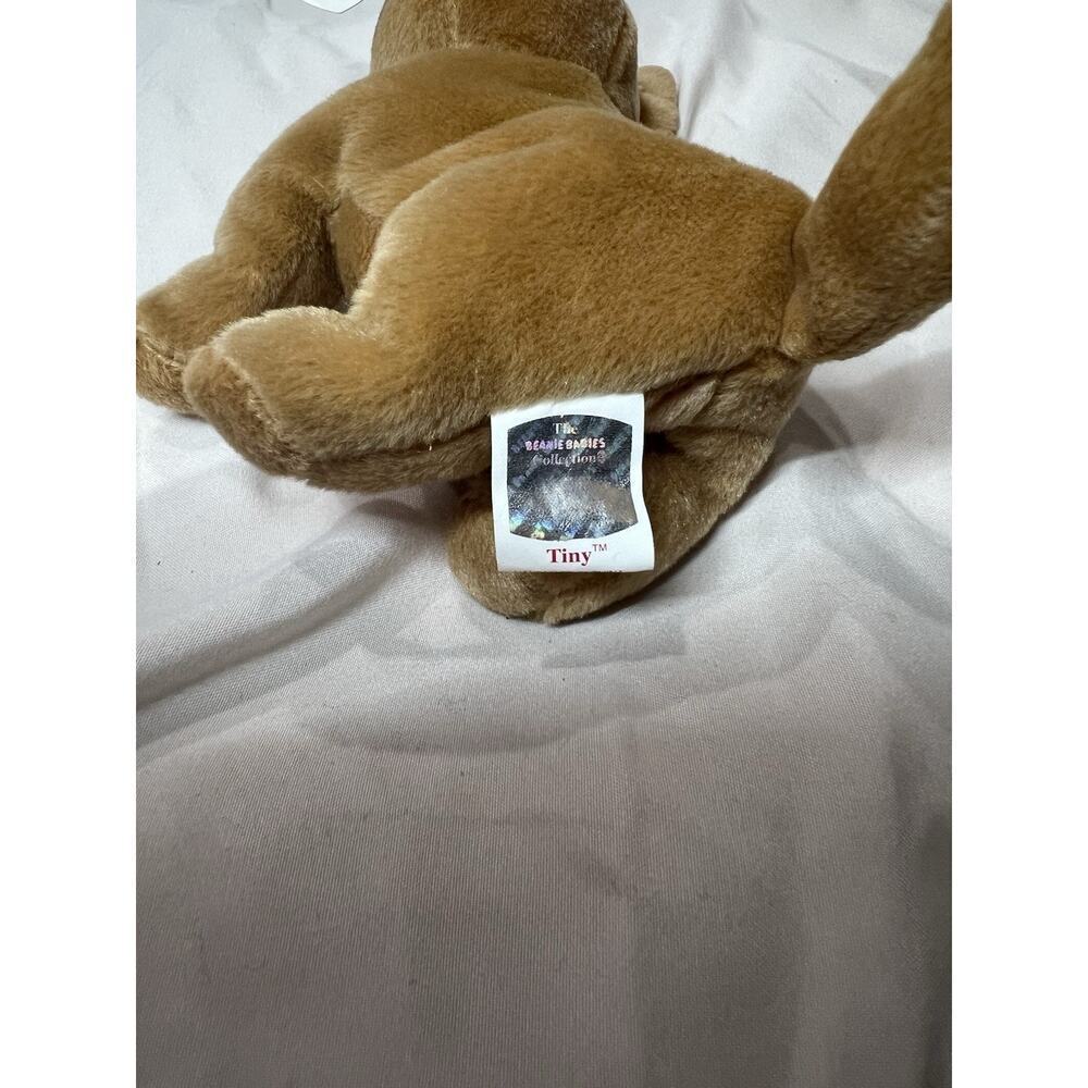 Ty Beanie Baby TINY the Dog 5" Plush Toy - Picture 3 of 4